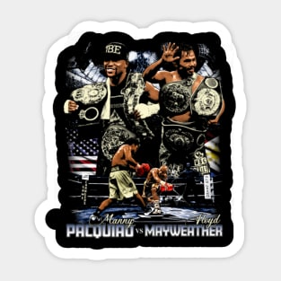 Floyd Mayweather Vs. Manny Pacquiao Vintage Sticker